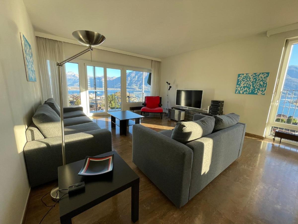 Lichtdurchflutete Ferienwohnung Mit Panorama-Sicht Und Schwimmbad/Sauna Muralto 외부 사진